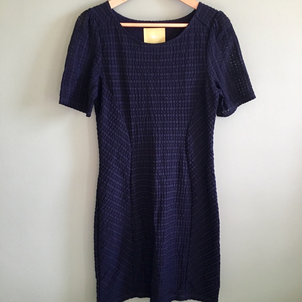 Dark navy textured dress